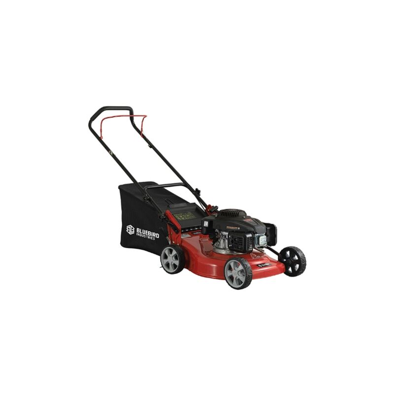 foto del prodotto rasaerba blue bird taurusl46 motore loncin 166cc larghezza taglio 46cm sacco 45l