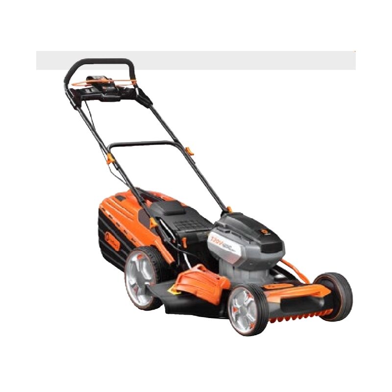 foto del prodotto rasaerba redback ama a batteria 120 v 4 in 1 con motore digitale e cesto 60 l