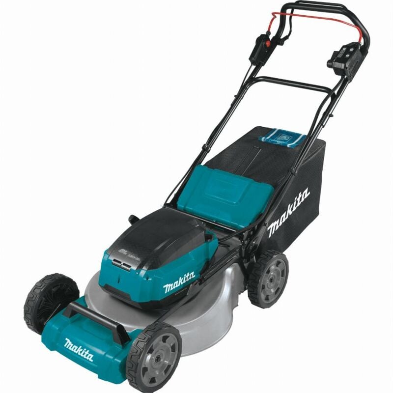 foto del prodotto rasaerba semovente 36v 2 x 18 v li ion 5 ah makita 4 batterie dlm462pt4