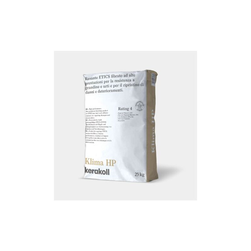 foto del prodotto rasante etics klima hp 25 kg kerakoll per pannelli isolanti