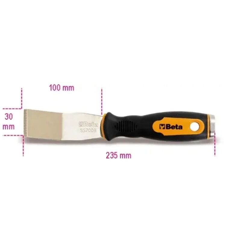 foto del prodotto raschietto a battere piegato beta 1479rb 2