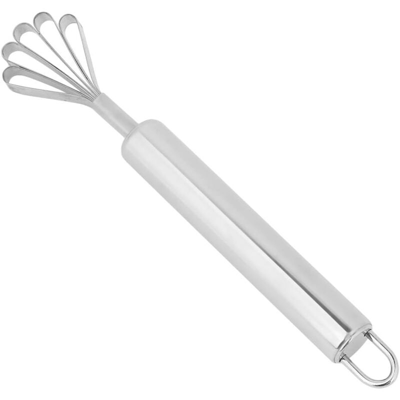 foto del prodotto raschietto per cocco, pialla per polpa di cocco in acciaio inox, grattugia multiuso per cucina, sbucciatore, squamatore per pesce, 19,5 x 3 cm