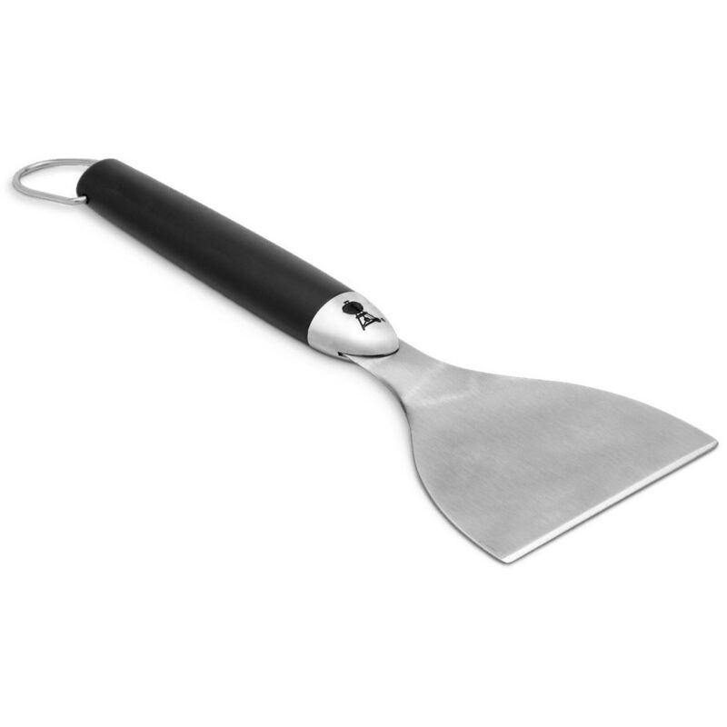 foto del prodotto raschietto per piastra weber premium da 28 cm. con manico antiscivolo art.6207