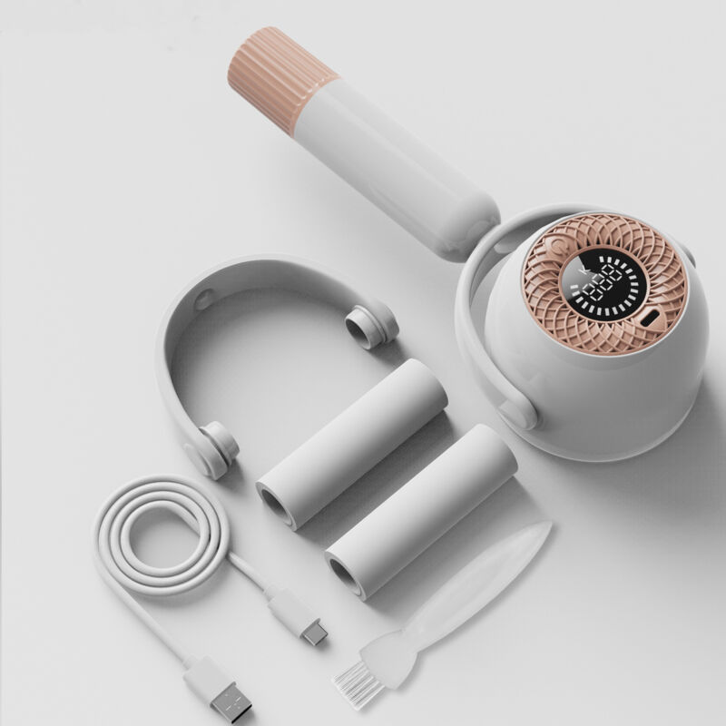 foto del prodotto rasoio elettrico, 2 in 1, 3 livelli di potenza regolabili, spazzola elettrostatica, ricaricabile tramite usb, indicatori led, per diversi tessuti