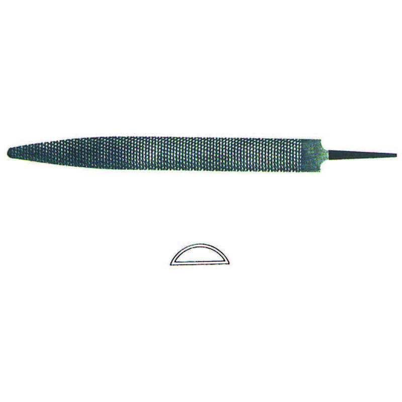 foto del prodotto raspe mezze tonde taglio bastardo 10 mm.250 taglio bastardo