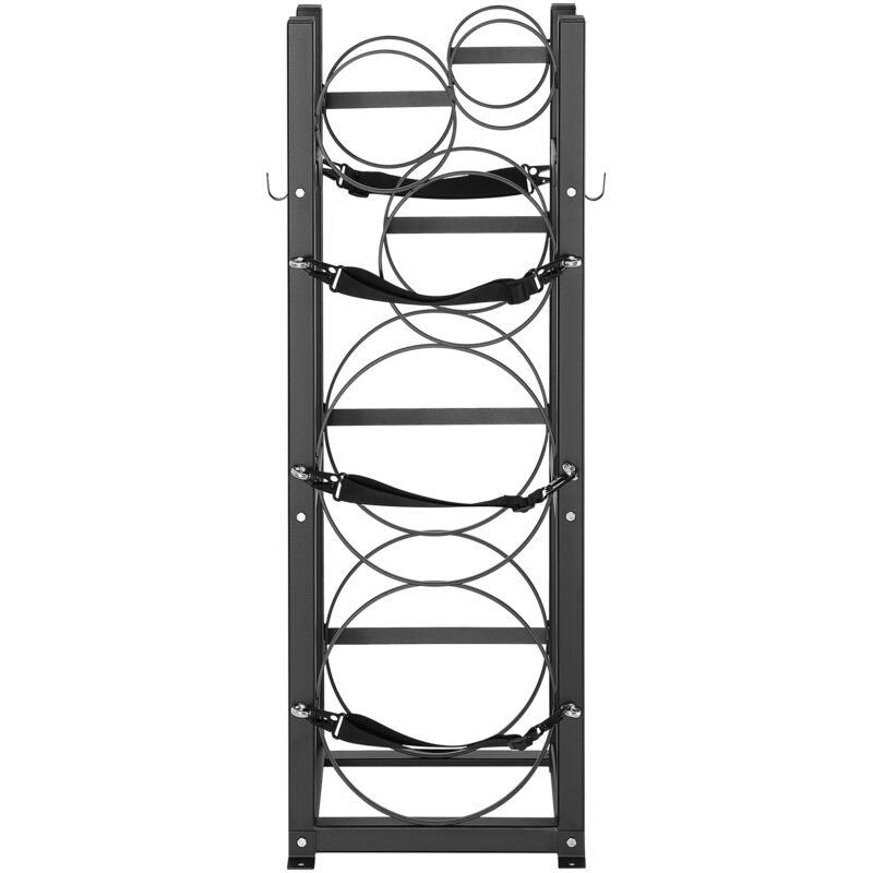 foto del prodotto rastrelliera per serbatoio del refrigerante, 2 x 30 libbre 3 bottiglie piccole, 12,79x12,99x47,12 pollici, per freon gas ossigeno azoto mophorn