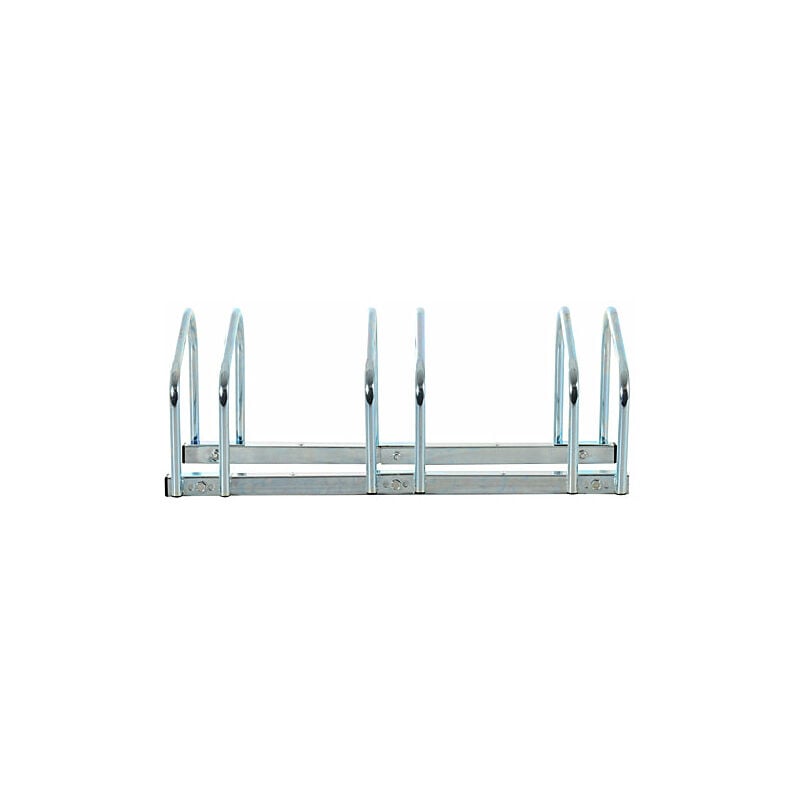foto del prodotto rastrelliera porta biciclette 3 posti 70,5x33x27 cm tubi in acciaio