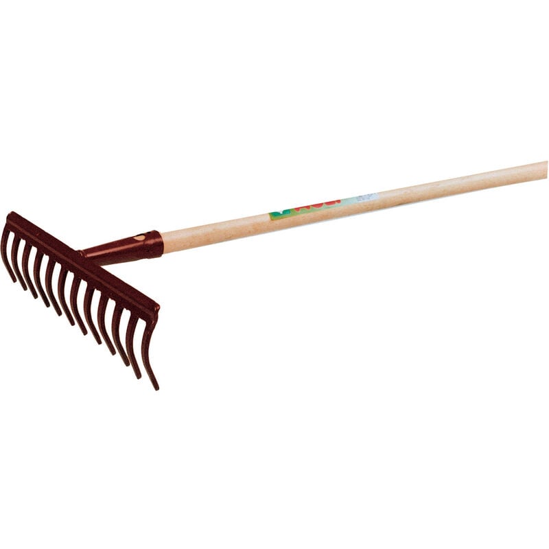 foto del prodotto rastrello 12 denti c manico mod.lusso