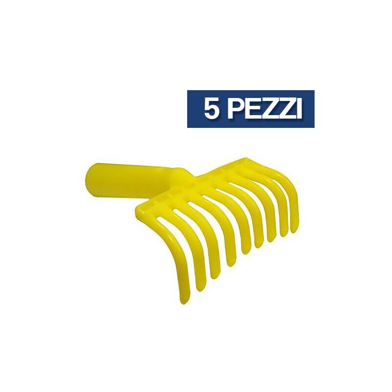 foto del prodotto rastrello 9 denti per raccolta olive nocciole in plastica forato 5 pezzi 16451 5