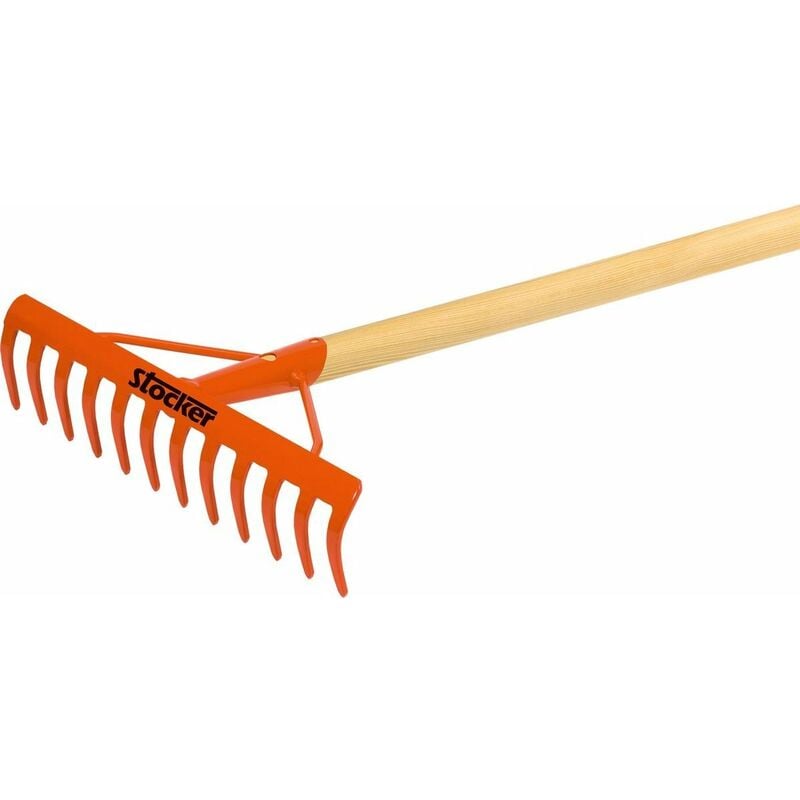 foto del prodotto rastrello a 12 denti con manico stocker