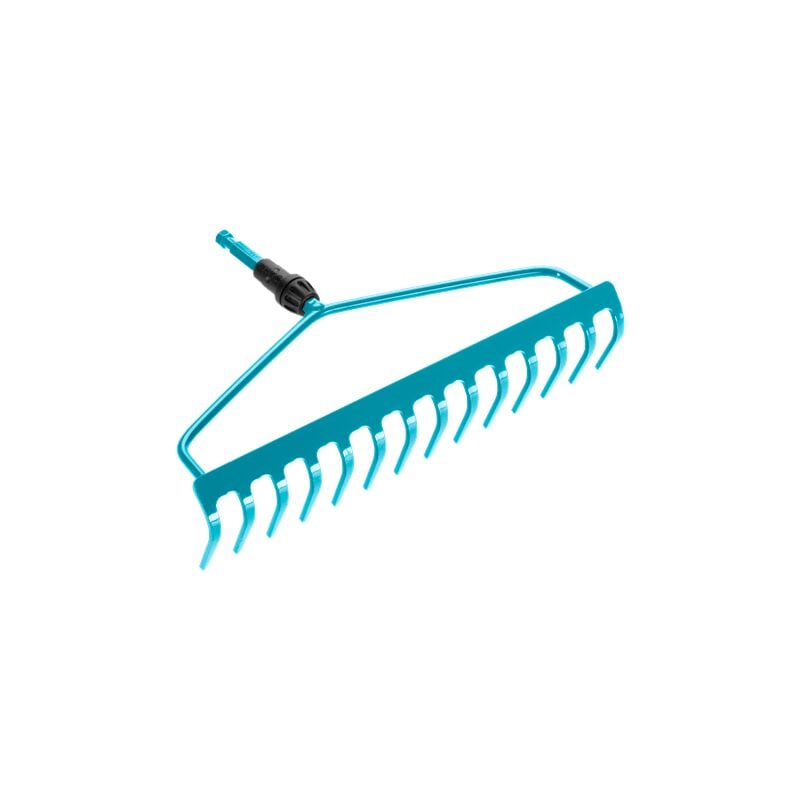 foto del prodotto rastrello ad arco 14 denti, acciaio inox, larghezza 36 cm, per rastrellare e spianare combisystem 3168-20 - gardena