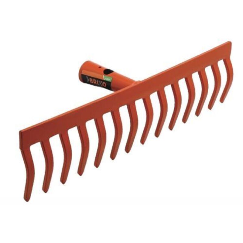 foto del prodotto rastrello brixio 10 denti 27 cm in acciaio stampato senza manico 1 pz