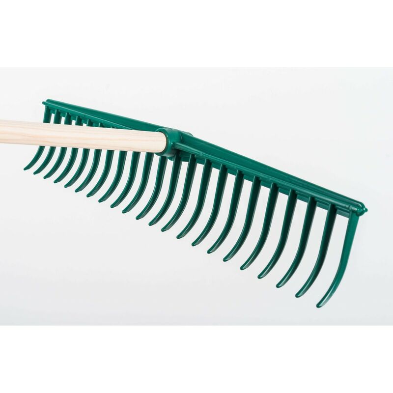 foto del prodotto rastrello curvo 22dt 59cm verde