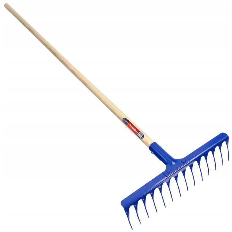 foto del prodotto rastrello da giardino kadax 14 denti lunghezza manico 62 