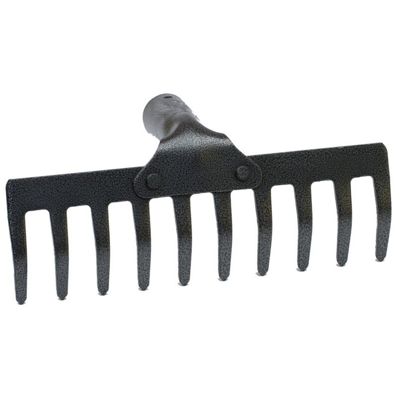 foto del prodotto rastrello da giardino per foglie in acciaio verniciato 14 denti modello pesante
