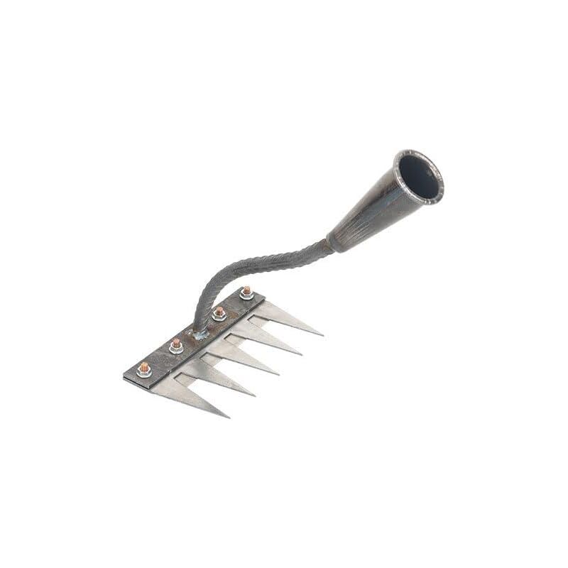 foto del prodotto rastrello da giardino, rastrello per diserbo da giardino, rastrello per diserbo da giardino in acciaio al carbonio a 5 denti, utensili