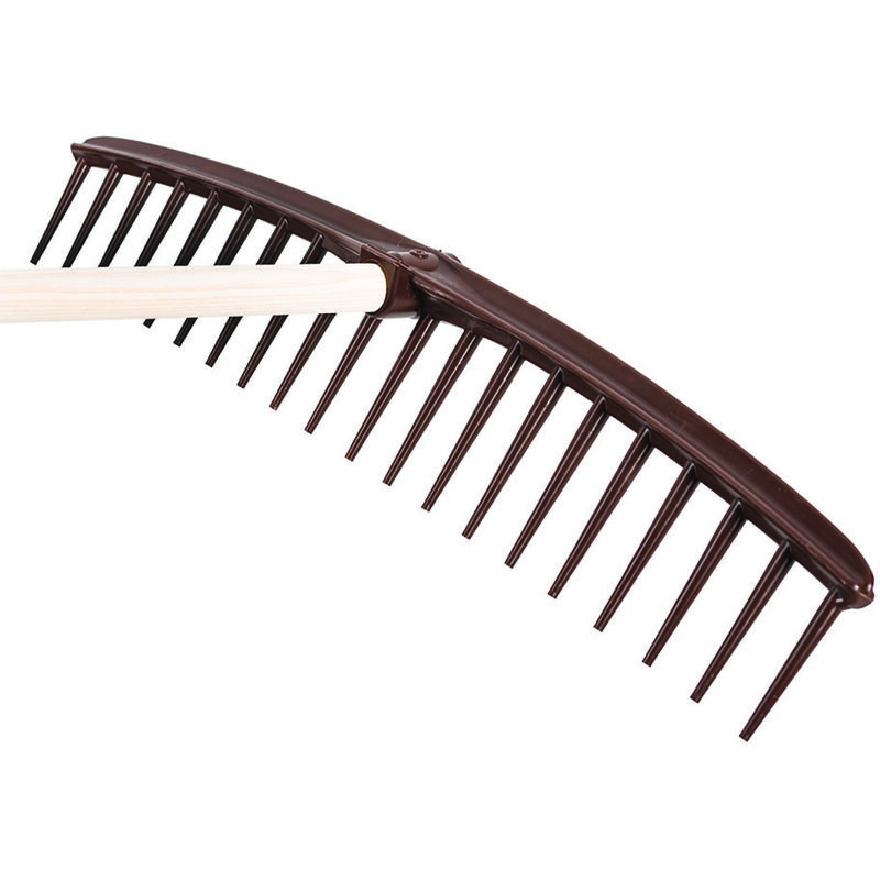 foto del prodotto rastrello in polipropilene 20 denti per erba e fieno spalla curva cm.69 gr.260