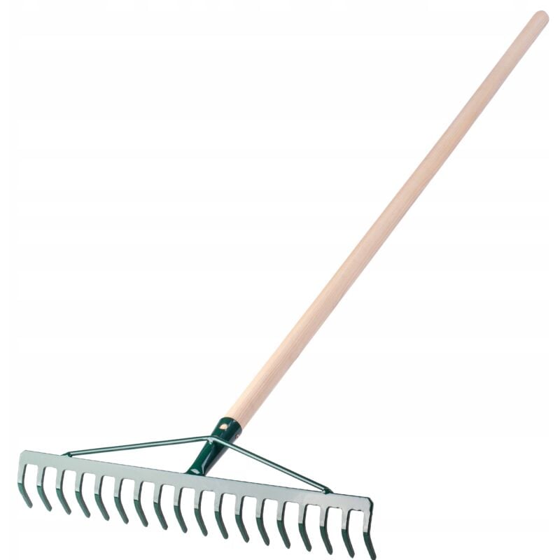 foto del prodotto rastrello per foglie d erba in metallo kadax 18 denti 137 cm