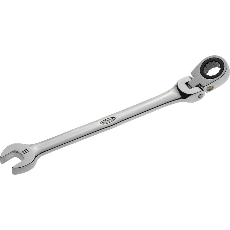 foto del prodotto ratcheting combination wrench with hinge v2805 profilo esagonale esterno, profilo a doppio esagono esterno size 9 mm