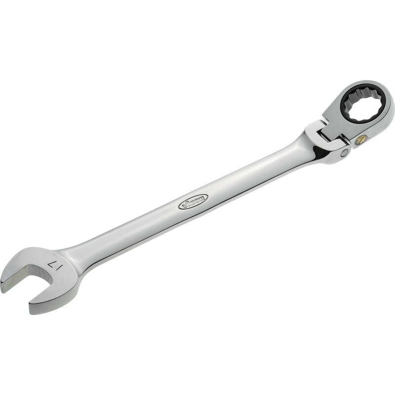 foto del prodotto ratcheting combination wrench with hinge v2813 profilo esagonale esterno, profilo a doppio esagono esterno size 17 mm