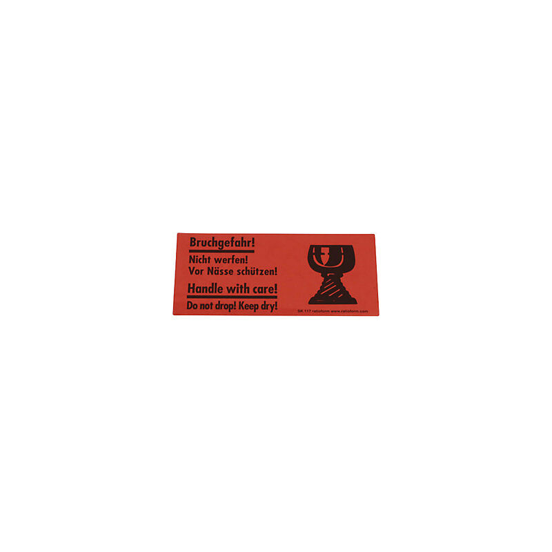 foto del prodotto ratioform etichette segnaletiche stampa handle with care