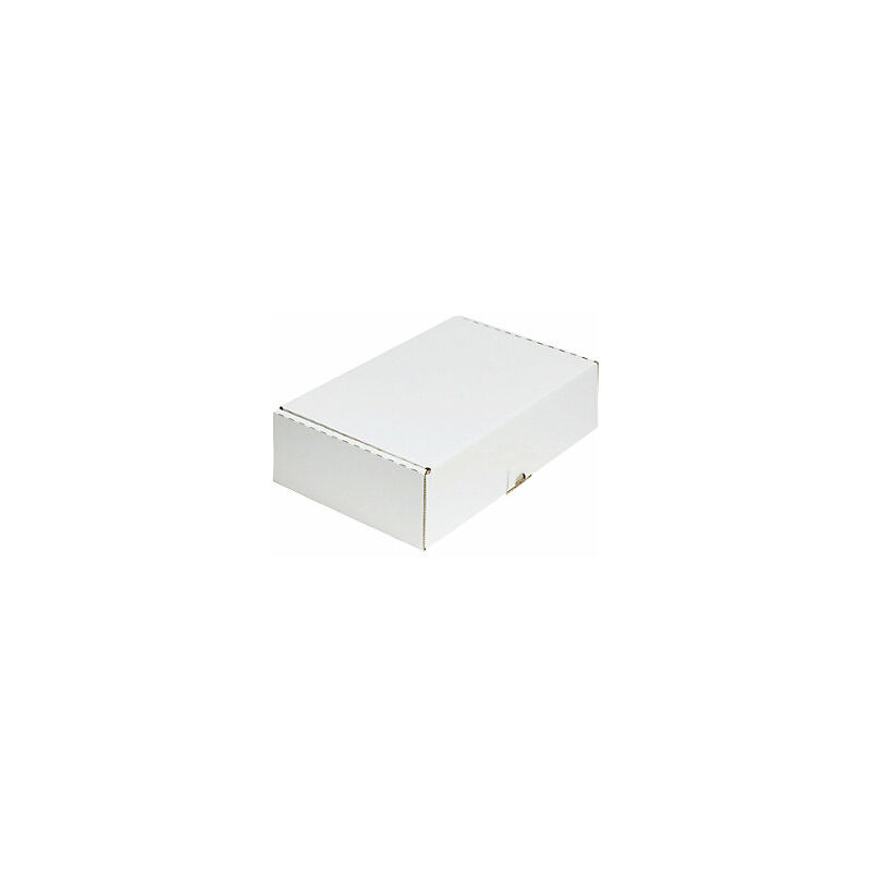 foto del prodotto ratioform terra scatola con coperchio a onda singola bianco