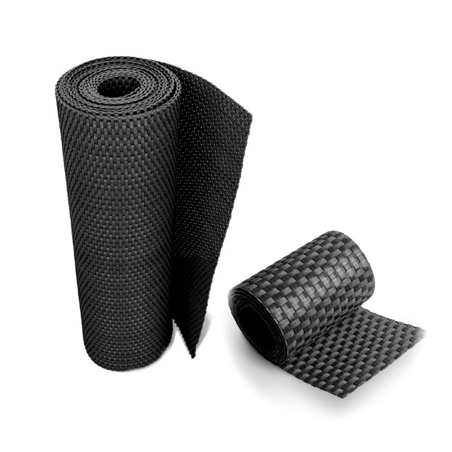 foto del prodotto rattanscreen pannello privacy frangivista e recinzione di protezione copertura per balcone e giardino nero, 90x300cm