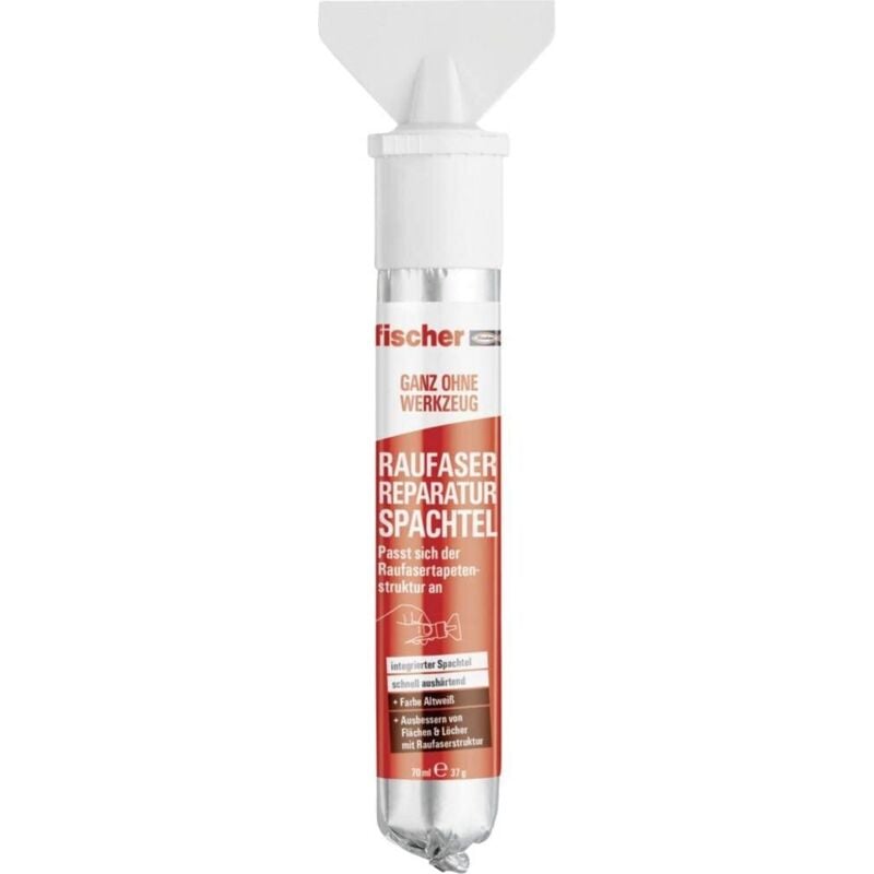 foto del prodotto raufaser spatola per riparazione, 70 ml, mastice con grana ruvida per crepe e fori, massa per riparare pareti rivestite ruvida, stucco di