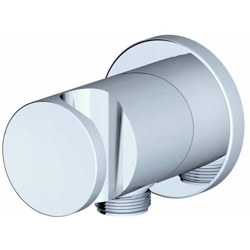 foto del prodotto ravak chrome presa d acqua a muro con supporto doccia, cromo x07p206