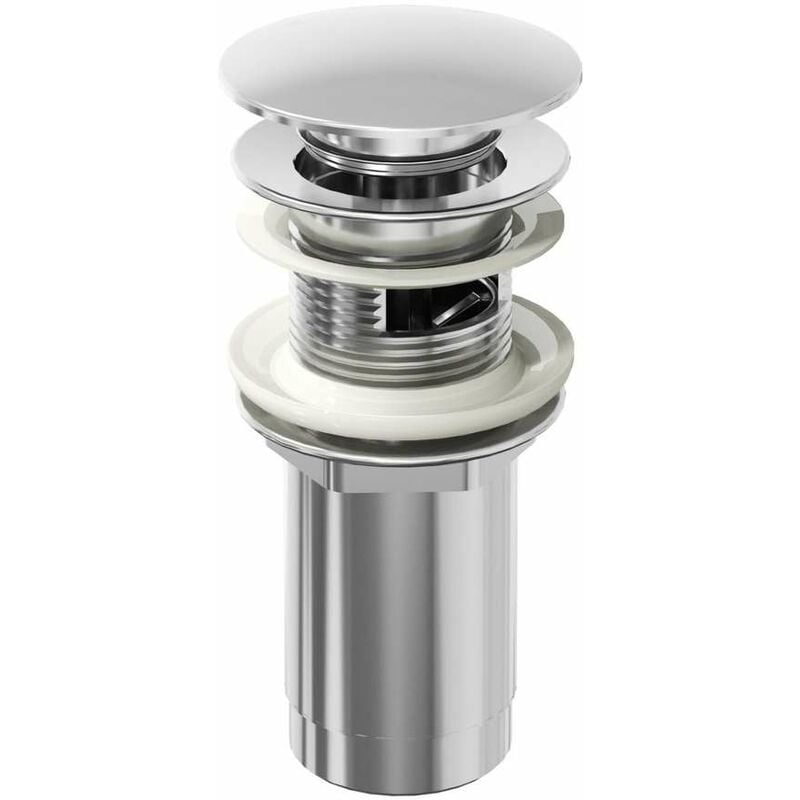 foto del prodotto ravak sistemi di scarico piletta chiudibile click clack, cromo x01373