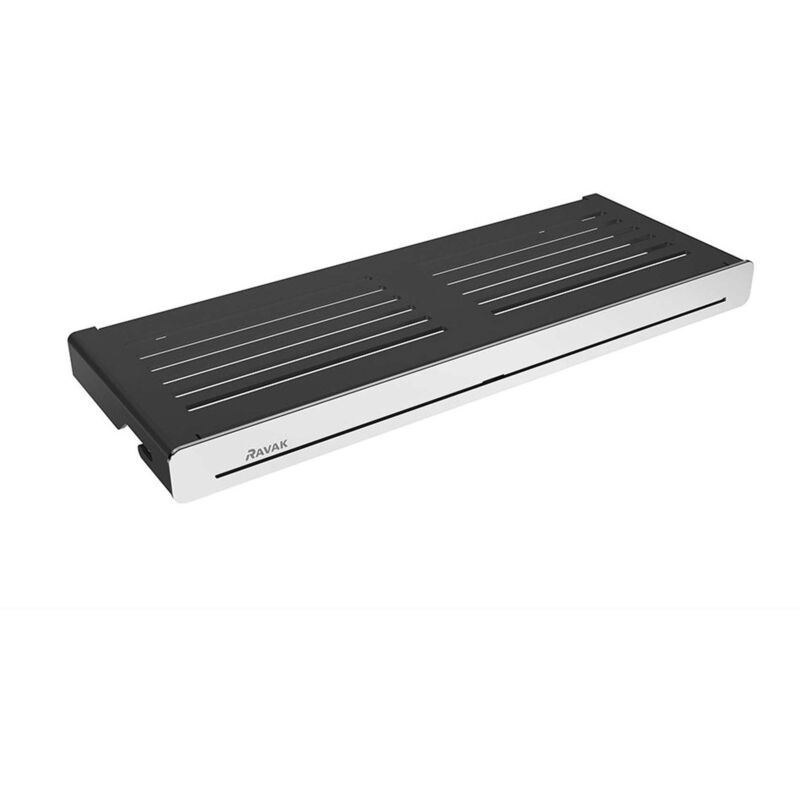 foto del prodotto ravak slim ripiano, lunghezza 28 cm, nero cromo x07p575