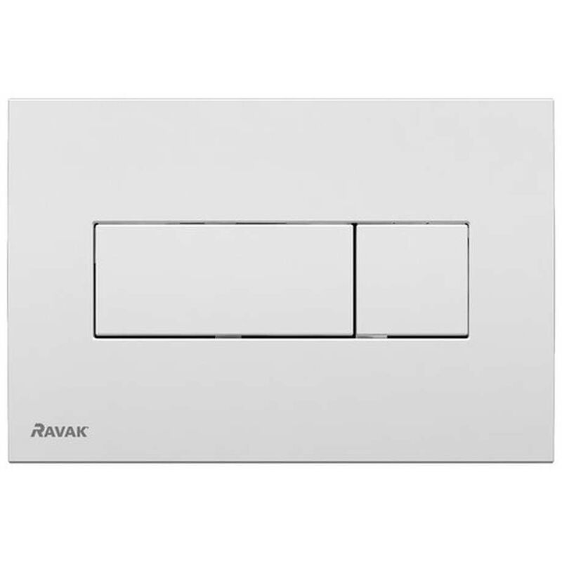 foto del prodotto ravak uni placca di comando per 2 volumi di risciacquo, bianco x01457