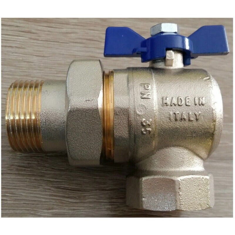 foto del prodotto ravani valvola a sfera squadro 1 m f con bocchettone e con farfalla acqua