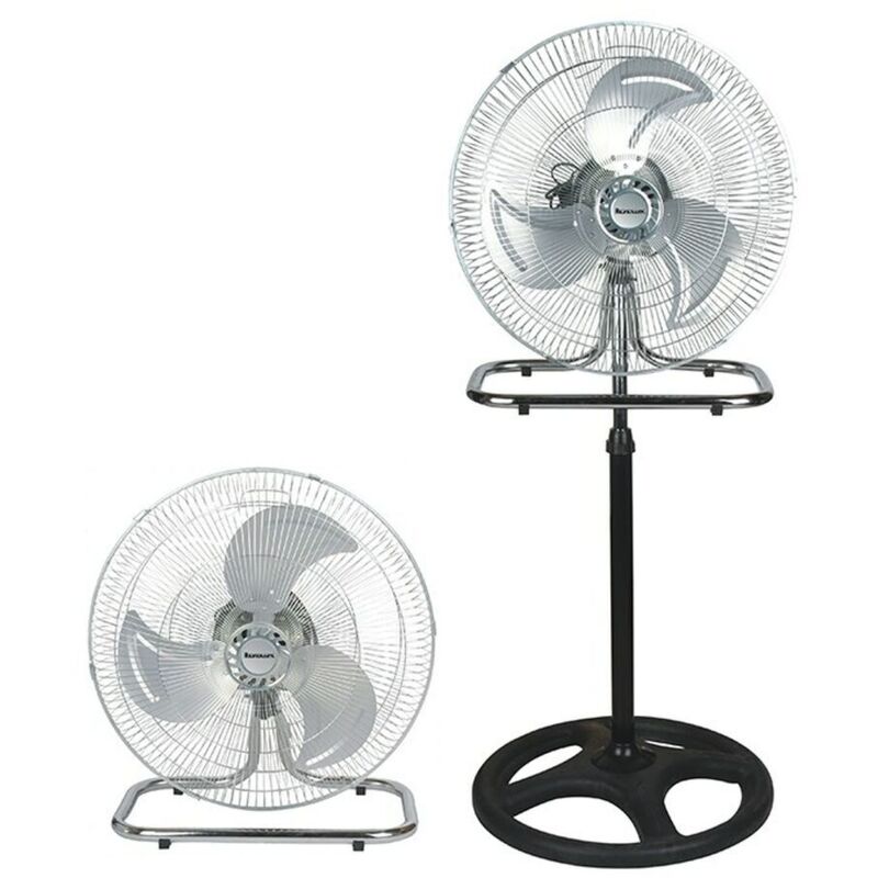 foto del prodotto ravanson ventilatore a piantana wt 7046 nero acciaio 80 w