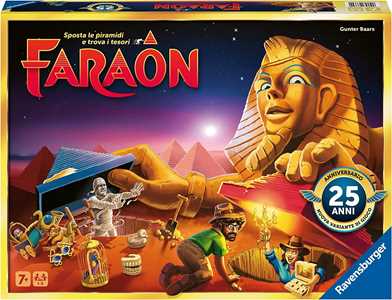 foto del prodotto ravensburger  faraon edizione 25° anniversario, gioco da tavolo, da 1 a 5 giocatori, 7+ anni