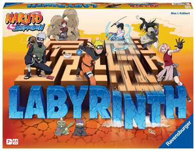 foto del prodotto ravensburger labirinto naruto, gioco da tavolo, da 2 a 4 giocatori, 7 anni