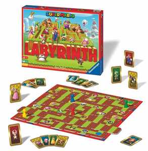 foto del prodotto ravensburger labyrinth super mario, gioco da tavolo, da 2 a 4 giocatori, 7 anni
