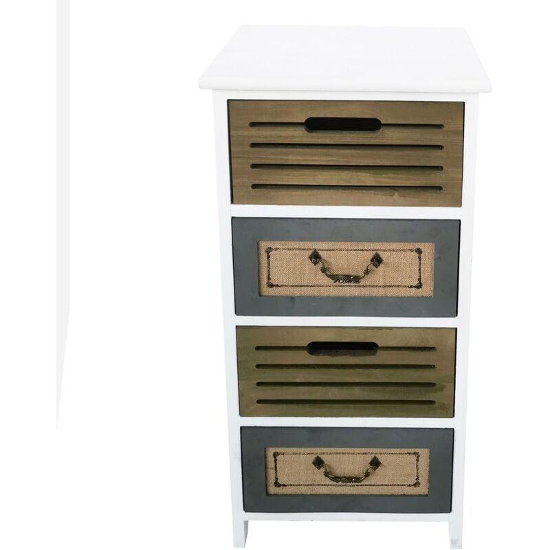 foto del prodotto ravi - mobiletto in legno con cassetti