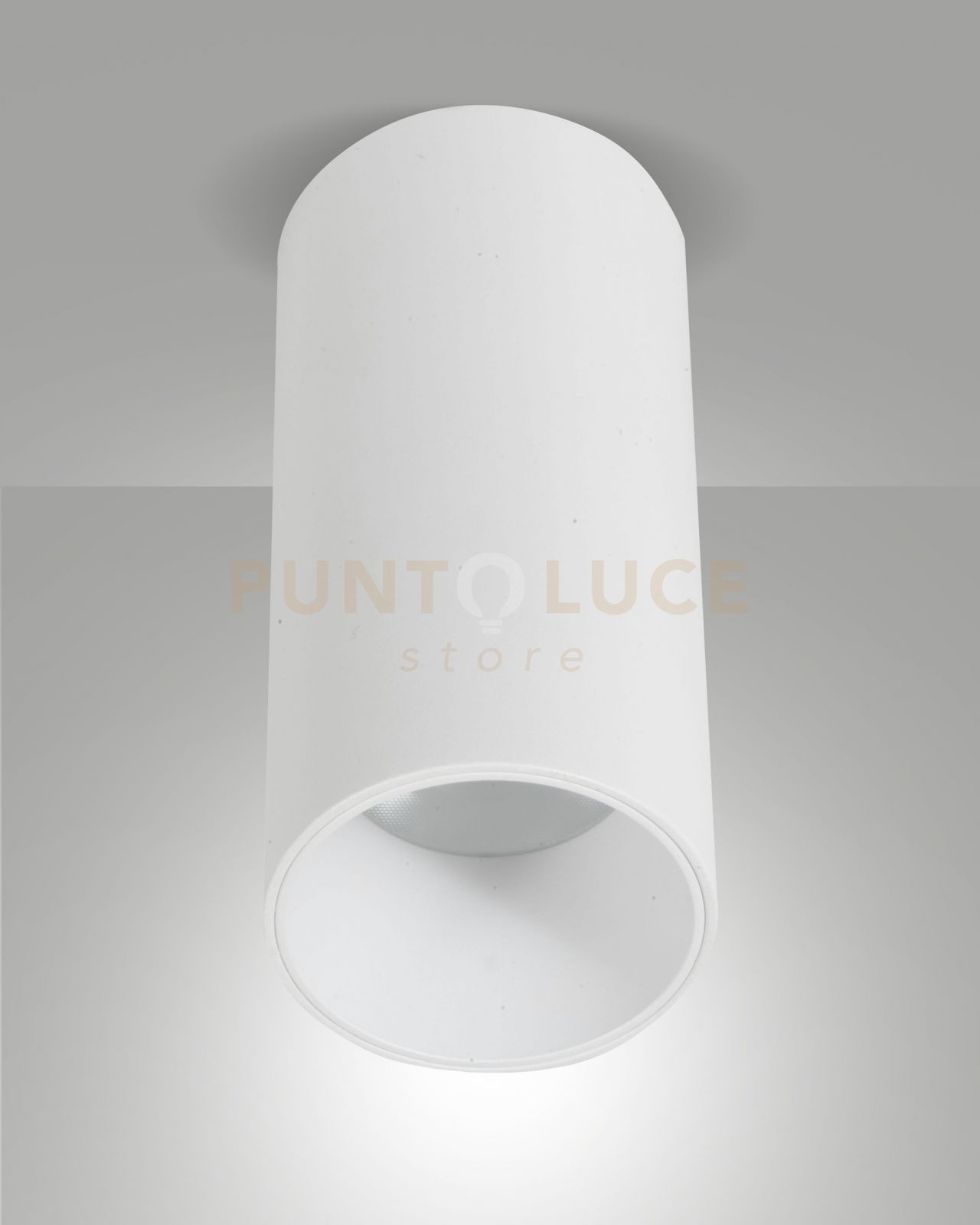 foto del prodotto ray plafoniera bianca cilindrica a led 15w 3000k 1440lm