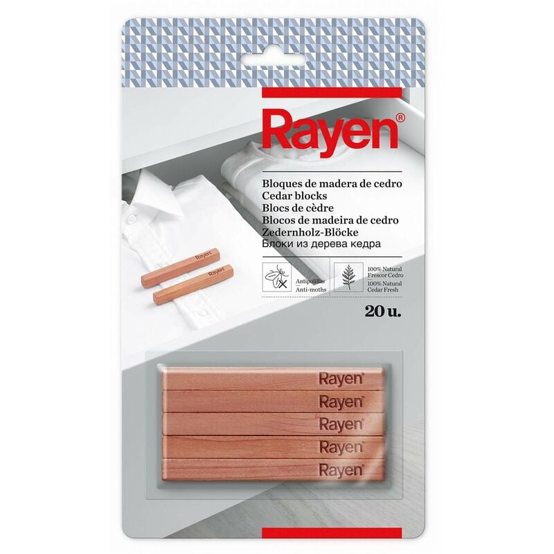 foto del prodotto rayen blocchi di legno di cedro antitarme, 10 x 1 x 1 20 pezzi 