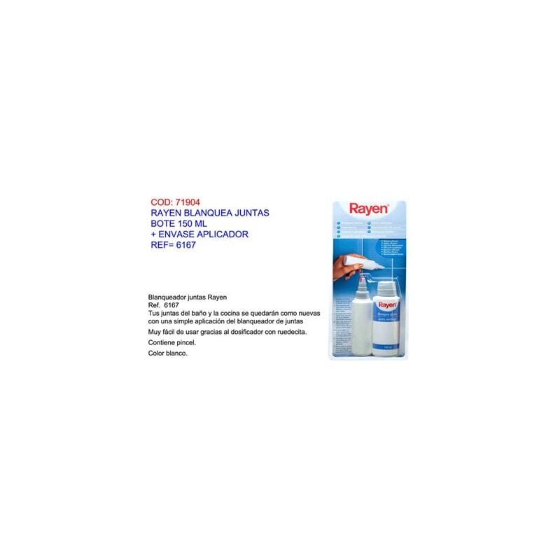 foto del prodotto rayen sbianca giunti flacone da 150 ml con contenitore applicatore 6167