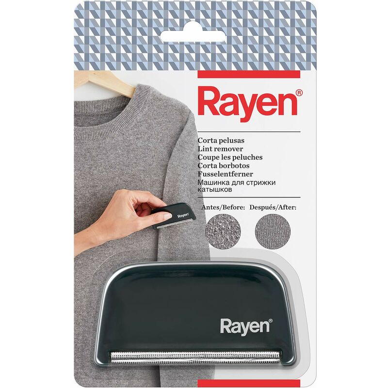 foto del prodotto rayen tagli elimina palline e lanugine facile da usare per tutti i tipi di indumenti, polistirolo, grigio, 7,7x3,9x3 cm