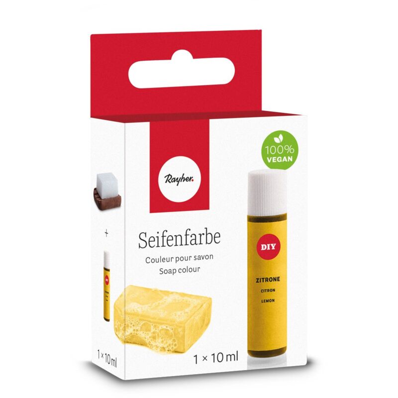 foto del prodotto rayher colore per sapone, sb box da 10 ml, a base d acqua, limone, 10.3 x 6 x 2.7 cm
