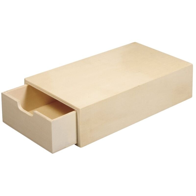 foto del prodotto rayher hobby rayher 62601000 scatola in legno fsc mix credit, 20 x 10 x 5 cm, tasca interna estraibile