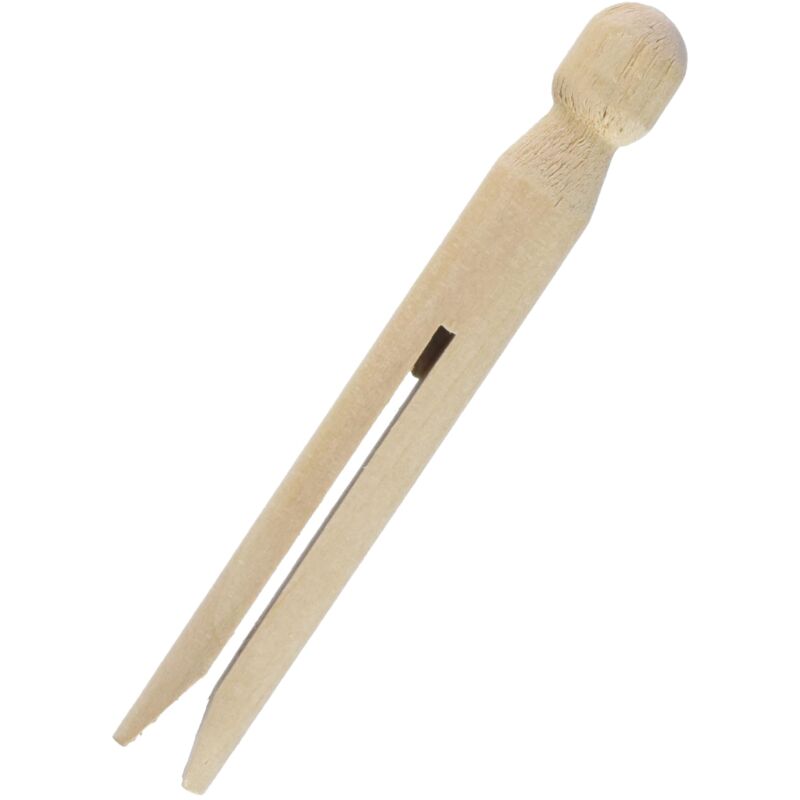foto del prodotto rayher pinzette per vestiti in legno con testa rotonda, 11 cm di lunghezza. set 50 pezzi, 6400500
