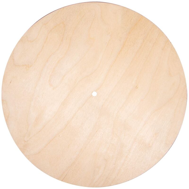 foto del prodotto rayher tavola legno tonda, fsc mix credit, 30cm, naturale, foro 7,6mm , spessore 6mm, box 1pz, 69240505