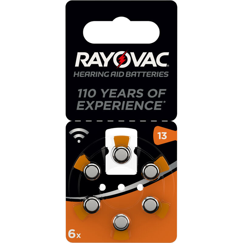 foto del prodotto rayovac batteria acustica 13 bl.6pz. varta