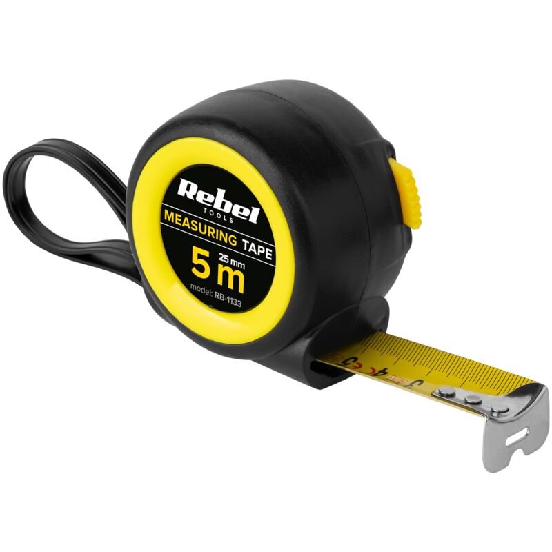 immagine 0 del prodotto rb 1133 metro a nastro professionale robusto con sistema di avvolgimento, 5 m, larghezza 25 mm