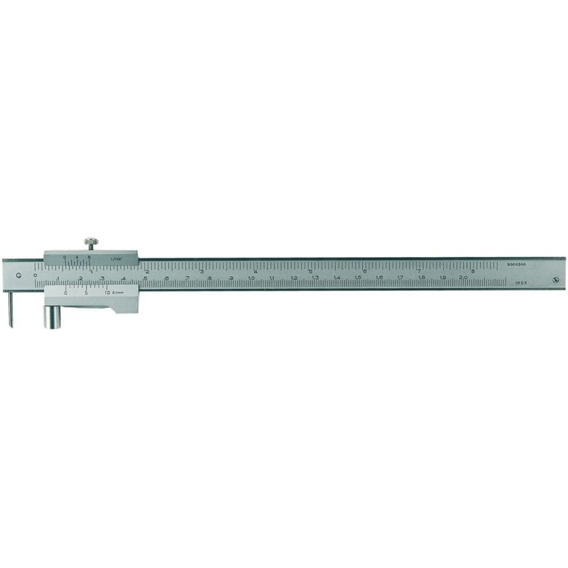 foto del prodotto rb messwerkzeug rb strumenti di misurazione truschino con rotella, graduazione 0,1 mm, campo di misurazione 0 200 mm, 1 pz, 991104