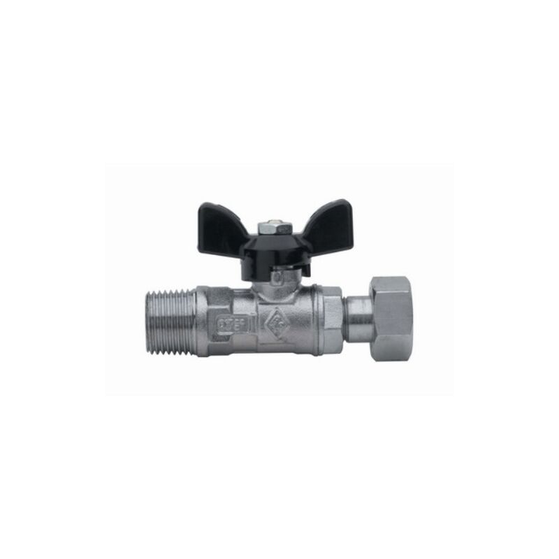 foto del prodotto rb valvola a sfera filettatura maschio con girello 1 2 x 1 2 pn 30